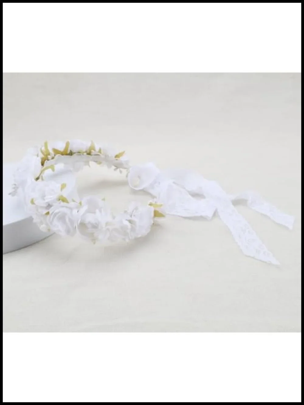 Handmade Silk Floral Crown Headband for Women Girls Wedding Party
